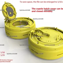 Vehicles & Machinery STL Descărcare - Tiger Tank Early drum cupola.(Without Interior)(STL-35-16) - Aboolld1688