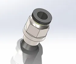 10mm - 6.5mm Union straight push-in fitting