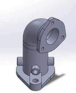 90-degree elbow pipe fitting