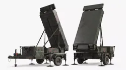 AN-TPS-80 Ground Air Radar System Deployed 3D model