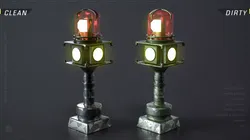 Beacon Light 01 - Multi-Directional Light Low-poly 3D model