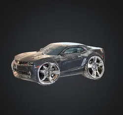 Cartoon Chevy Camaro Key Chain