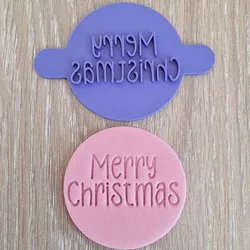 Christmas fondant stamp MCE10