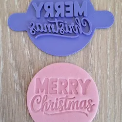 Christmas fondant stamp MCE13