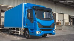 Commercial Cargo Delivery Box Lorry Simplified 3D model