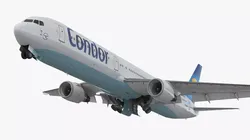 Condor Flugdienst Boeing 767-400 with Cabin Rigged for Maya 3D model