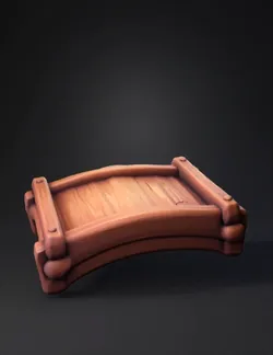 create a wooden panel that is flat in the edges and bumpy curved in th