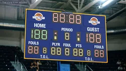 Daktronics Basketball Scoreboard Display Blue 3D model