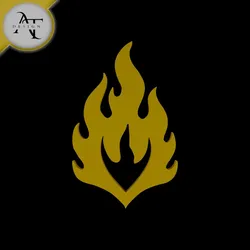 Fișiere pentru imprimante 3D | Fișier 3MF | Simple Flame Symbol - 2D Art