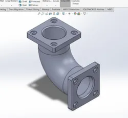 Flanged Pipe Elbow 90°