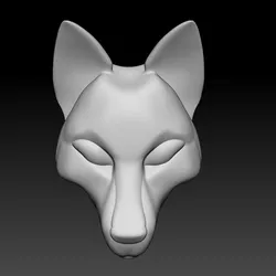 Fox Face Pendant 3D Printable Model
