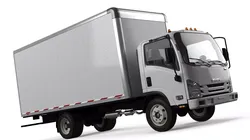 Isuzu NPR Cargo Truck White Simplified 3D model