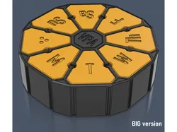 Large version of the Octagon Pill Case