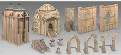 middle eastern architecture Low-poly 3D model