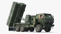 Mobile Air Defense Missile System Camouflage 3D model