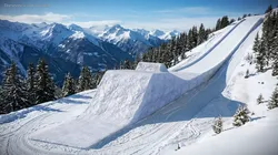 Ski Jump Snow Takeoff Ramp 3D model