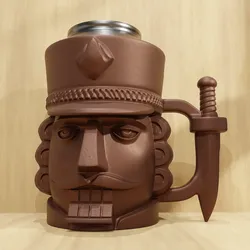 Soldier Mug – Warrior Face Cup | 3D Print Mug STL