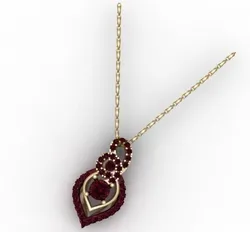 Sunita Nahata Rhodolite Necklace — 3D Printable Model