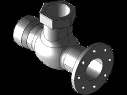 Two Inch (2") Internal Diameter High Pressure Ball Valve Housing w/ Flange Bracket
