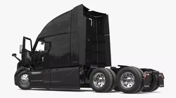 Volvo VNL 860 Highway Tractor Unit Black Rigged for Maya 3D model