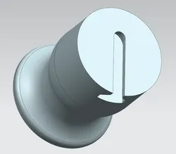 Wall hook -hidden screw