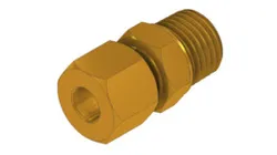 1/4" Male union brass compression fittings - 1/4" tube
