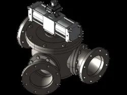 45 degree Diverter Valve, ANSI 150LB, Ball Type,
