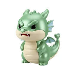 Chibi dragon with cute angry face, chibi, dragon, cute dragon, angry face, mini dragon, fantasy creature, stylized dragon, cartoon dragon, 3d print model, chibi monster