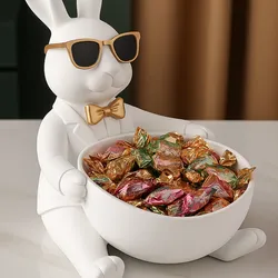 Cool Rabbit Candy Bowl – Stylish 3D Printed Candy Holder | Cute Bunny Bowl Decor