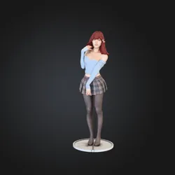 Cute Anime Girl Figurine – Cozy Outfit & Charming Pose (Aluco Studio)