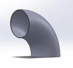 Elbow 90 degree hygienic weld end stainless steel 304