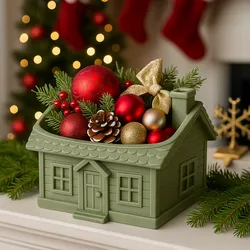 Festive Cottage Holiday Bowl