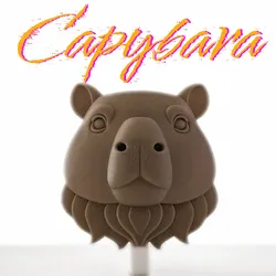 Fișiere pentru imprimante 3D | Fișier 3MF | Capybara Head - Wall Sculpture