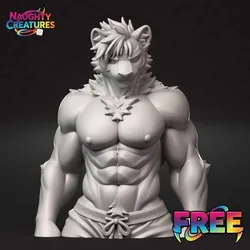 FREE LION ALPHA FURRY BUST: REGAL FLEX MUSCLE