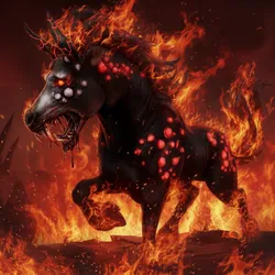 Nightmare Hellish Horse figurine