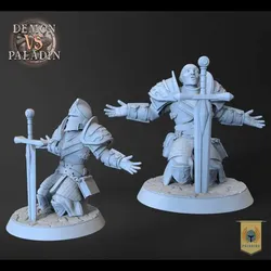 Other STL indir - Kaliel - Demon Vs Paladin - Goblin Art Studios