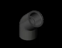 PIPE ELBOW, 45 DEGREES, 1", SCHEDULE 80, SLIP-ON, PVC