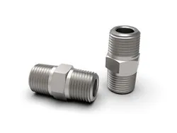 Pipe hex niple 3/8" NPT pipe fitting