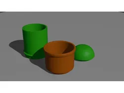 Porta Lapices estilo maceta