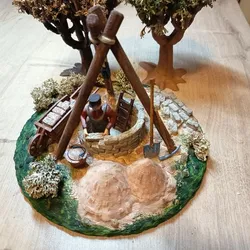 Santon puisatier and his well