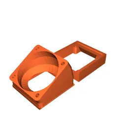 Ender 3 - Simple 45º 30x30 layer fan duct adapter - Codo adaptador para Ventilador de capa 30x30 para ender 3