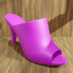 High Heel Mule – 3D Printable Decorative Shoe Model