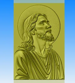 Jesus bas-relief 3D