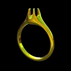 Jewelry & Accessories STL indir - Six-Prong Diamond Ring Mount | Scalable - Chloe_31