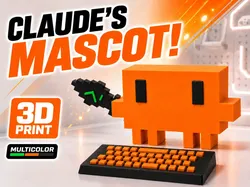 Mascota de Claude - Compañero Espada de Píxel (Código Claude) - Modelo de impresión 3D gratuito