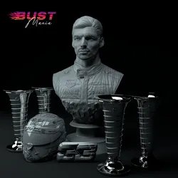 Max Verstappen F1 Legend Diorama STL