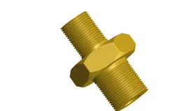 Nipple design brass metal