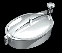 Oval inspection hatch for an unpressurized tank (442 mm x 307 mm)