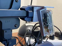 Pi Zero 2 W case and mount to end of X axis arm for Vyper