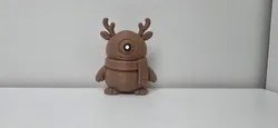 مجاني Other STL تنزيل - Cyclops Reindeer with Scarf Christmas Figure - 3DMaster1